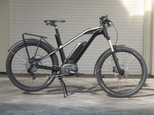 Side profile of a fat tire electric bike