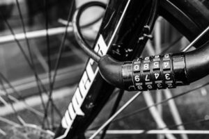 Best Electric Bike Locks: Cable lock on bike