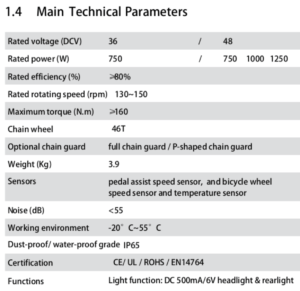 Can You Ride An Ebike In The Rain: BBSHD Technical Specifications