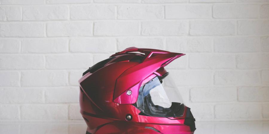 Red Motorcycle Helmet