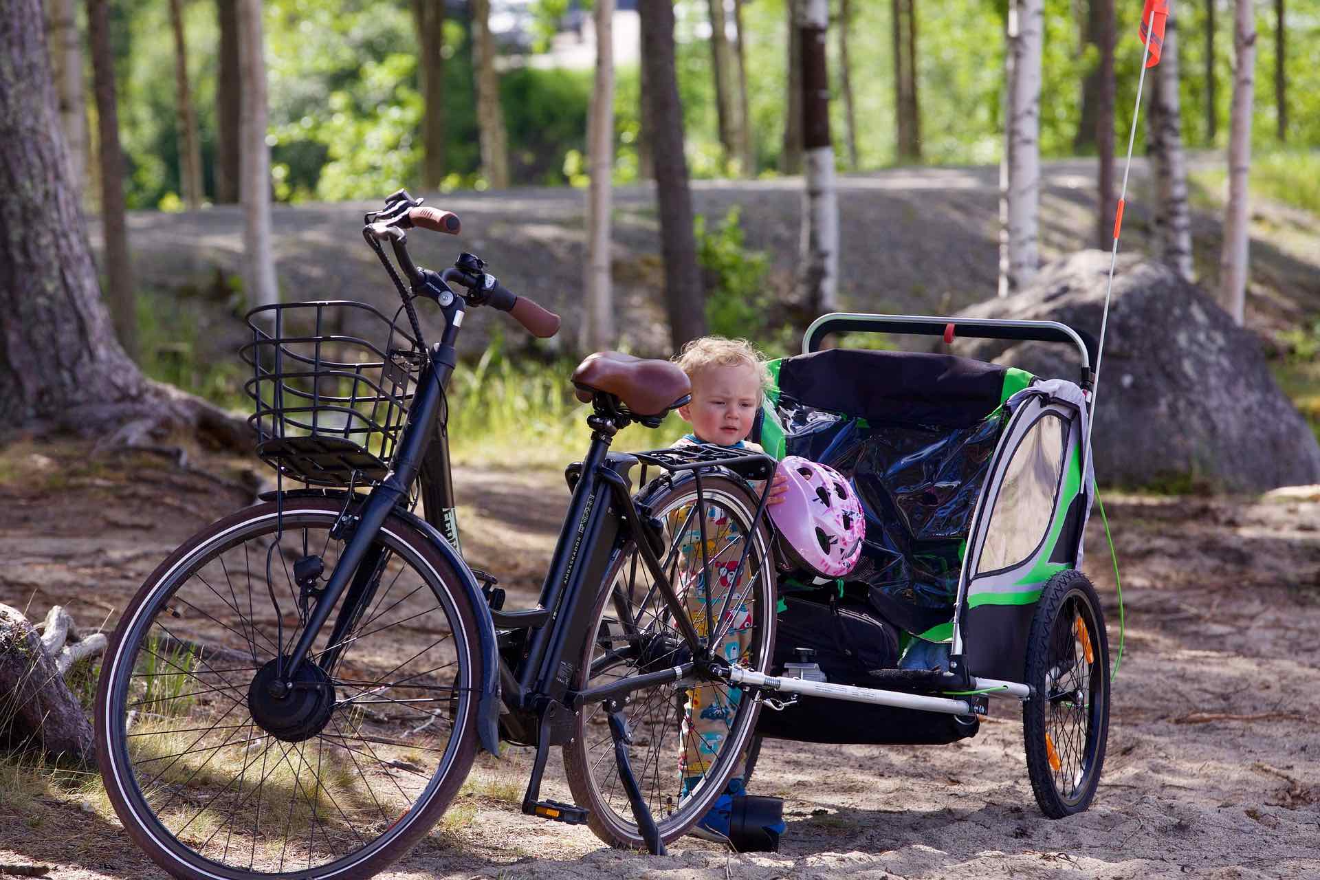 infant fantastic bike trailer